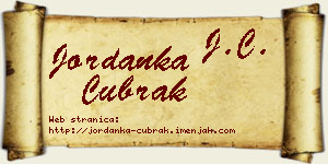 Jordanka Čubrak vizit kartica